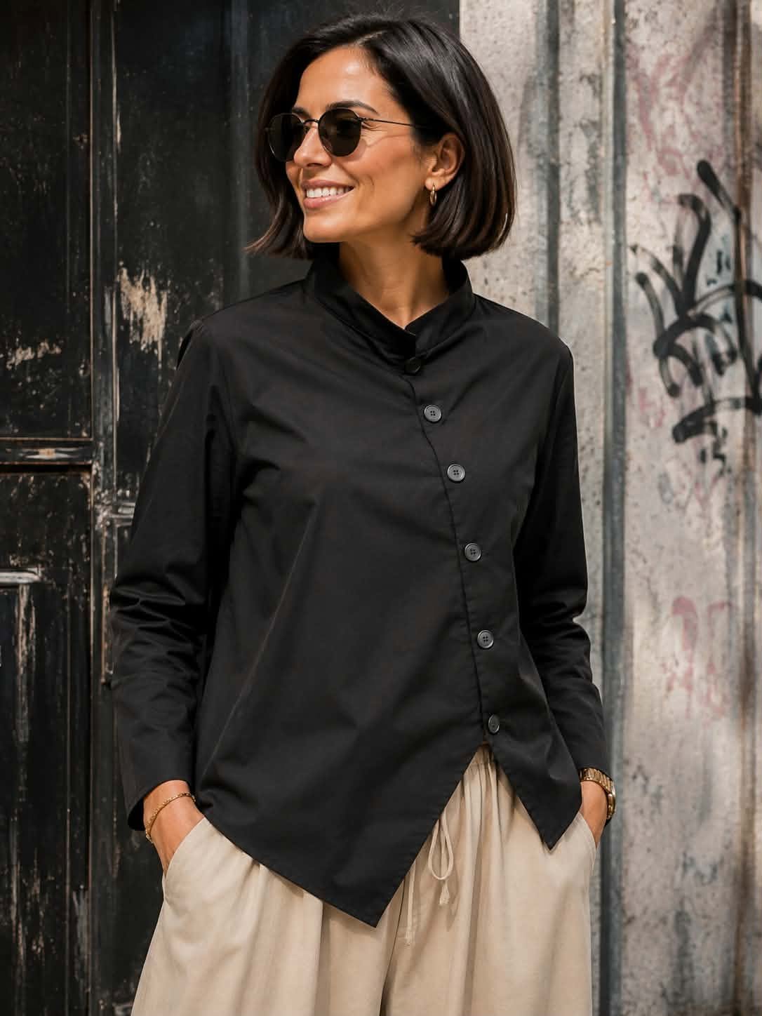 Wendy Trendy - asimetriški marškiniai - Image 2
