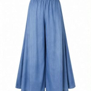 Džinsinės platėjančios kelnės - Wendy Trendy