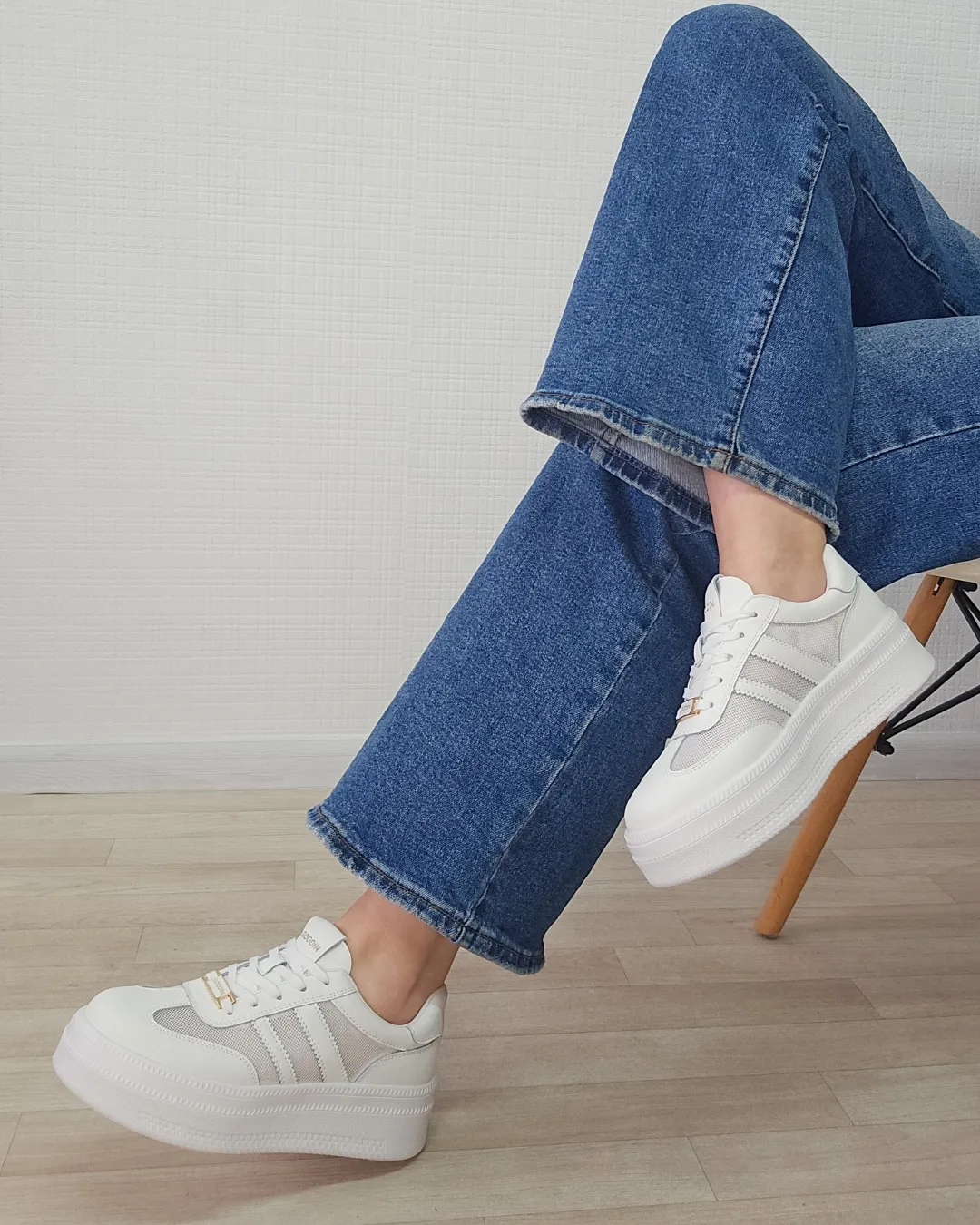 Natūralios odos avalynė- Goodin White - Image 4